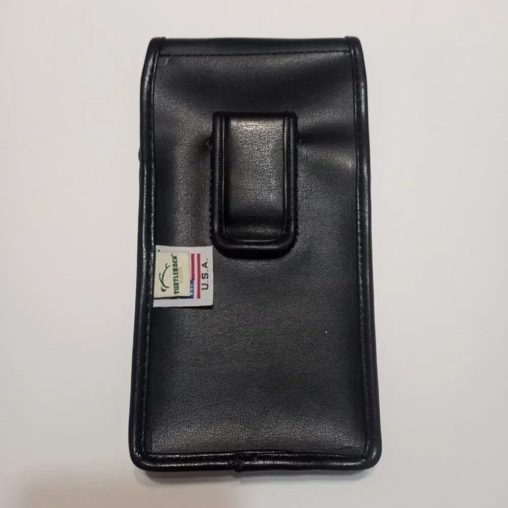 Nwt Turtleback Vertical phone protector Samsung lush Belt Clip Leather Black 3xl